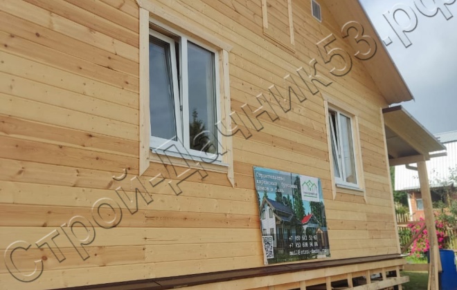 4 Каркасно-щитовой дом Д-150, 8х7м, 56 М², Московская область, Рузский район, СНТ «Томшина гора» (6)